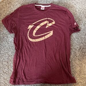 NBA Homage Cleveland Cavaliers Burgundy Tee